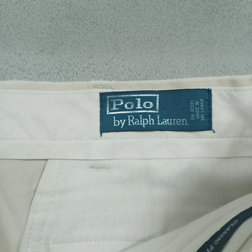 Polo Ralph Lauren Pants Mens 38x30‎ Beige Straight Relaxed Fit Chino Preppy